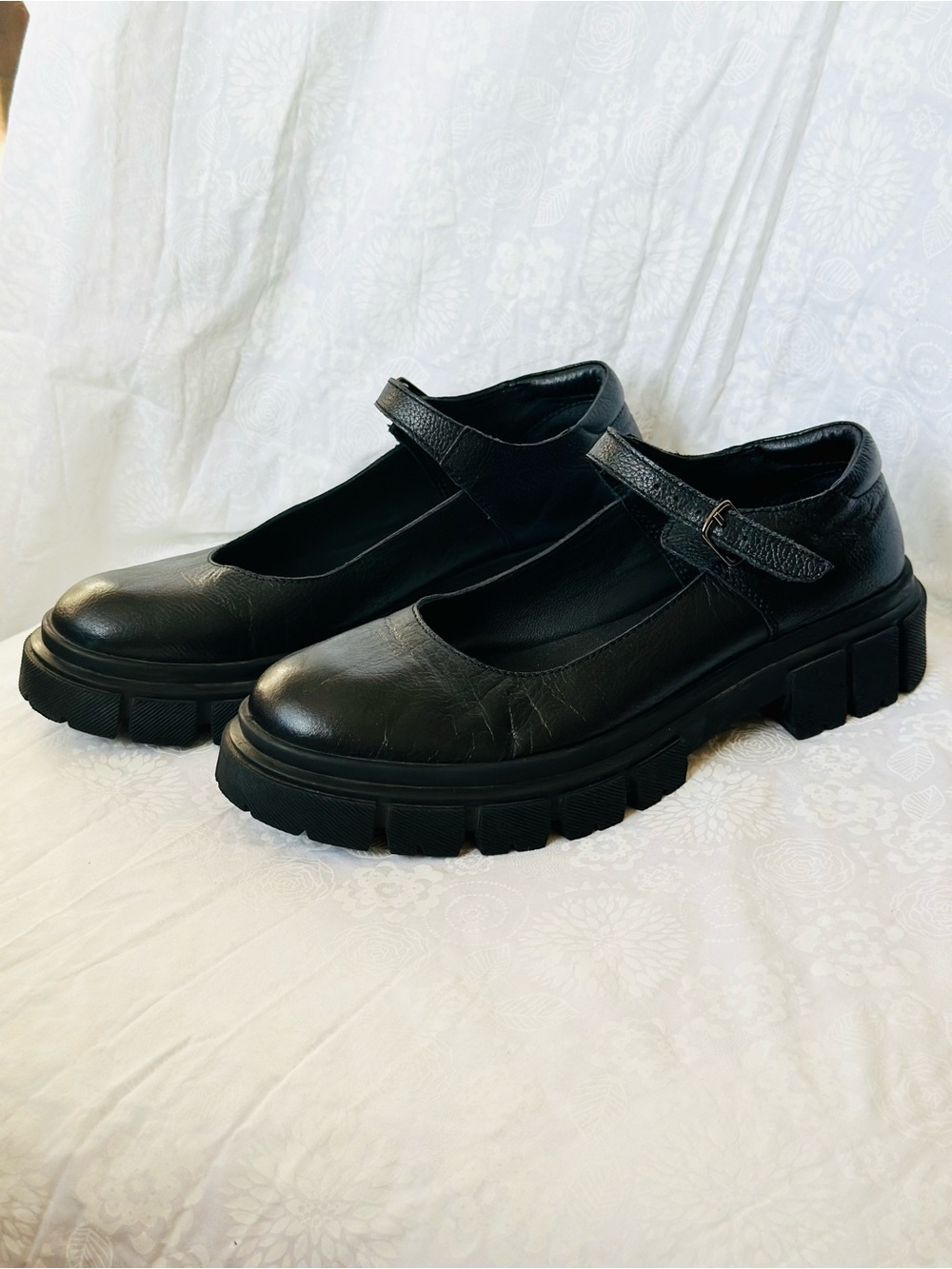 Seychelles Black Chunky Platform Mary Jane Shoes Urban Outfitters Coquette - Picture 2 of 4